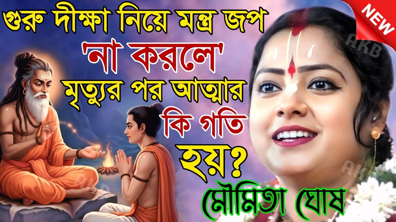 গুরু দীক্ষা নিয়ে মন্ত্র জপ না করলে মৃত্যুর পর আত্মার কি গতি হয়? মৌমিতা ঘোষ | Kirtan moumita ghosh