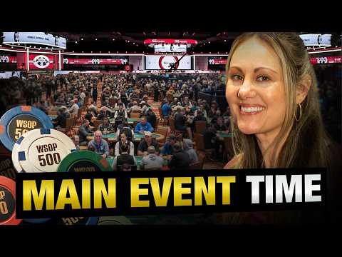 Video MAIN EVENT DAY 2 & a WSOP WORLD CHAMPION is at my TABLE...