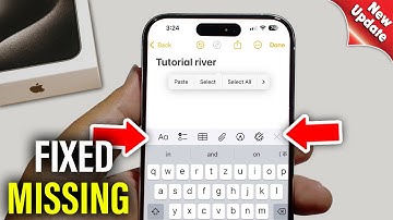 Camera Icon Missing from Note Toolbar After iOS 18  Update