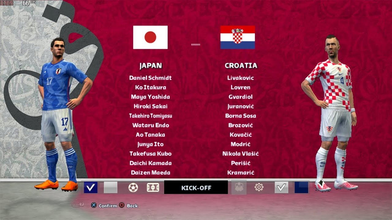 PES 2013 FULL MATCH CROATIA VS JAPAN | FIFA WORLD CUP QATAR 2022 | ROUND OF 16