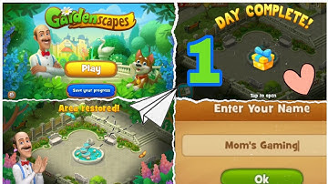 GARDENSCAPES NEW ACRES Walkthrough Gameplay Part 1 - Day 1 (iOS Android)