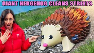 This Giant Robot Hedgehog Eats Litter