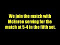 Tennis  john mcenroe v jimmy connors  us open 1980 12 final highlight