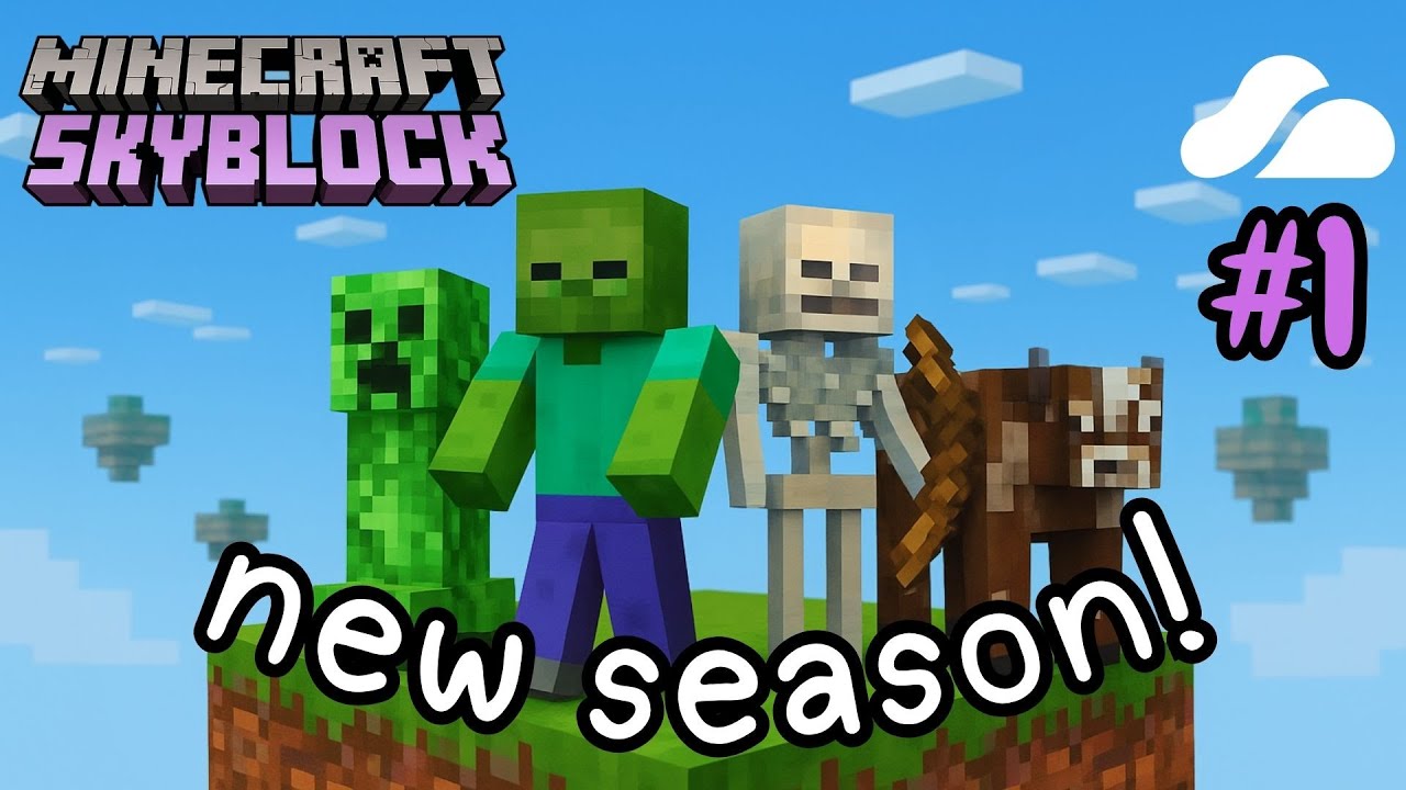 NEW Skyblock Season 6! 🌱 Day 1 Survival Begins (Rainday GG)