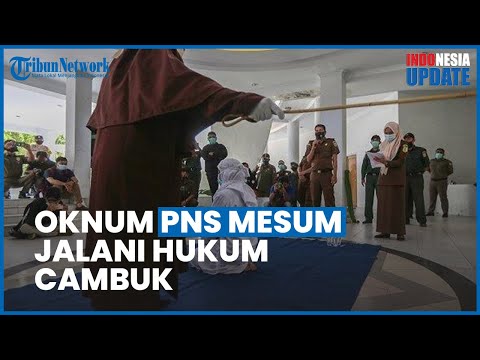 Tepergok Mesum di Dalam Mobil, Oknum PNS di Aceh Besar Dihukum 18 Kali Cambukan