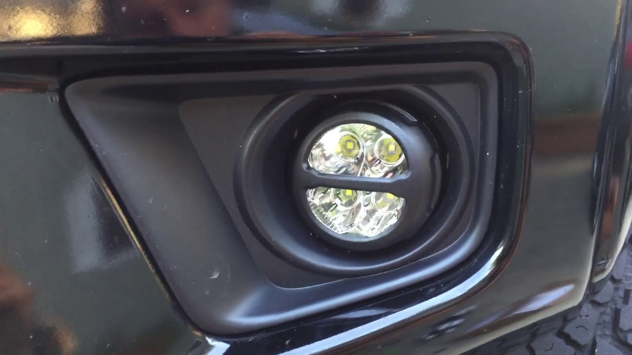 How to: Toyota Tacoma 6k led fog light install/review 2012-2017 - YouTube