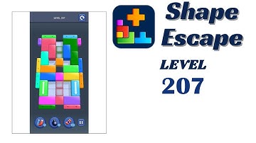 🔥 Shape Escape Level 207 Walkthrough | Can You Solve It? 🧠💥