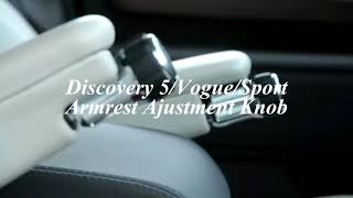 Aluminum Alloy Armrest Ajustment Knobs for Land rover Discovery 5 and Range Rover Sport Vogue Land Rover Discovery Armrest