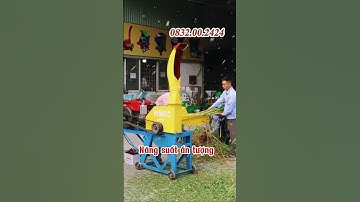 Máy Băm Cỏ Công Nghiệp 2T - Băm Nhỏ Cỏ Voi, Thân Cây Ngô, Ngọn Mía Làm Thức Ăn Cho Vật Nuôi.