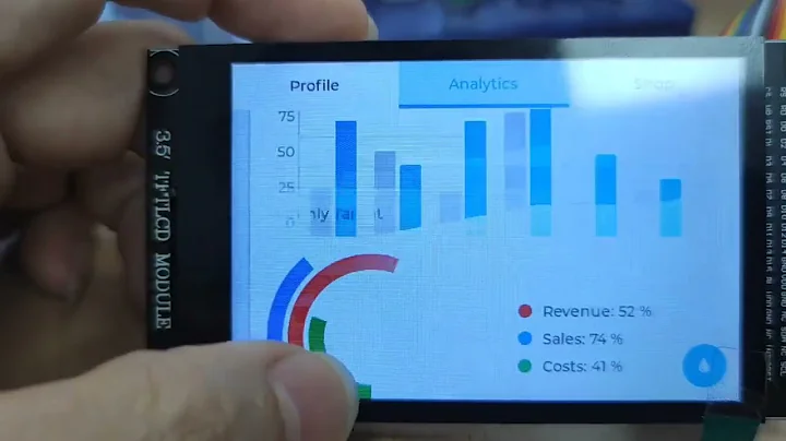 LVGL sample for GT911 + 8bit parallel ILI9488 LCD