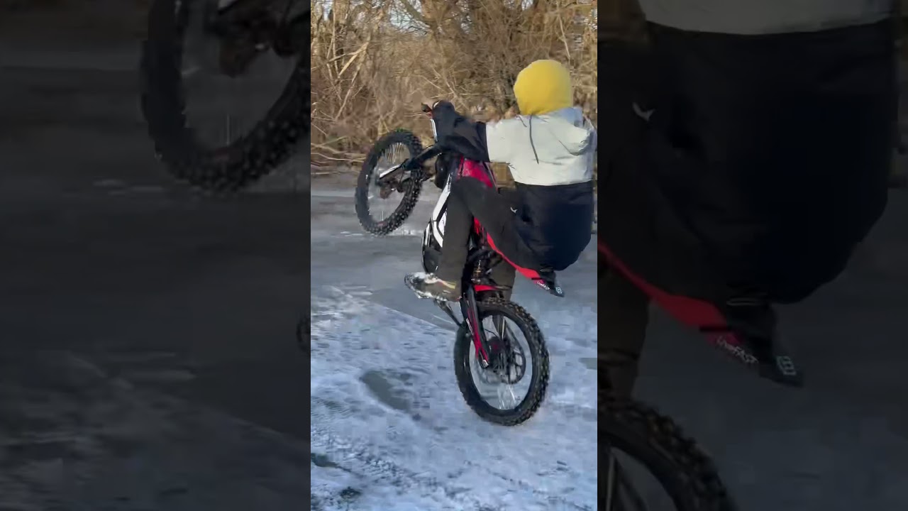 Ice Vs. Talaria MX4 with studded tires  