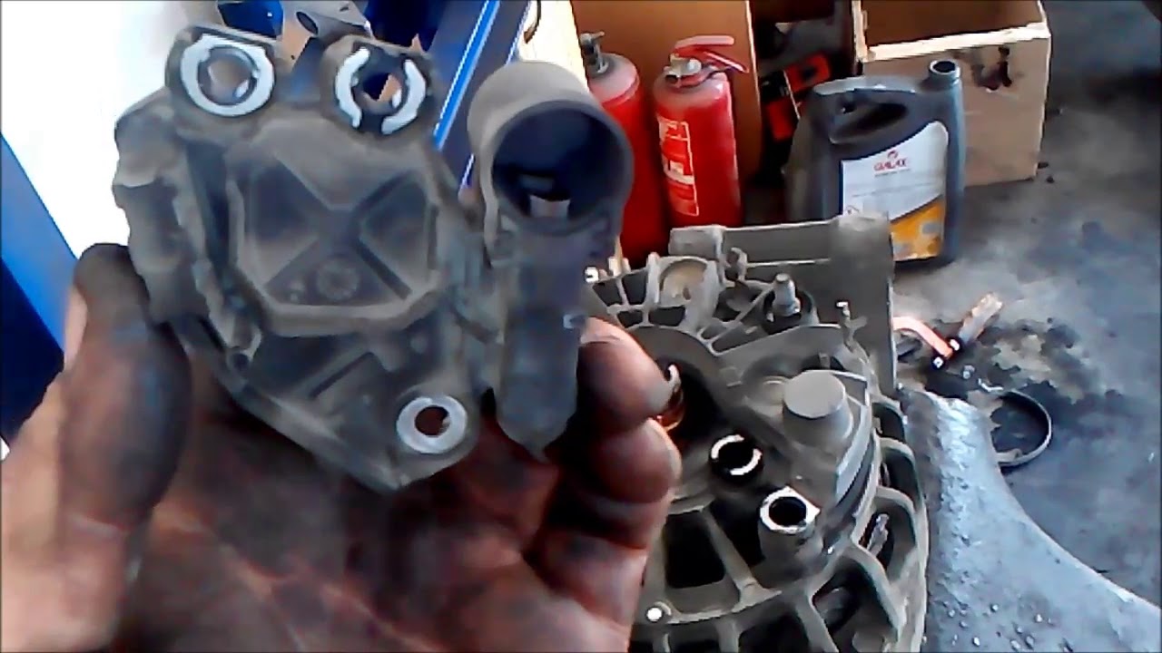how to repair alternator on opel corsa c 1.3cdti - YouTube