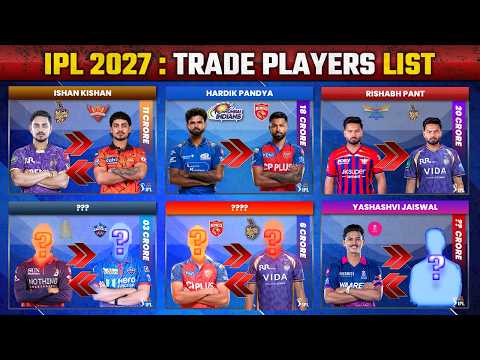 IPL 2027 Trade Players List - These Big Players Trade is Confirmed | Trade Players IPL 2027