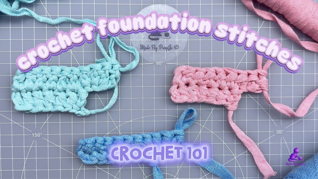 Foundation Stitches | crochet 101 ep. 6 - YouTube