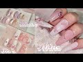 【100均×SHEIN×Qoo10】リボンもふもふネイルのやり方🎀🤍妹とお母様にサプライズプレゼントのネイルチップも作ってラッピング✌︎✌︎💓