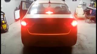 Kia Rio 4: Led подсветка багажника (светодиодная лента: стоп, поворотники, габариты)