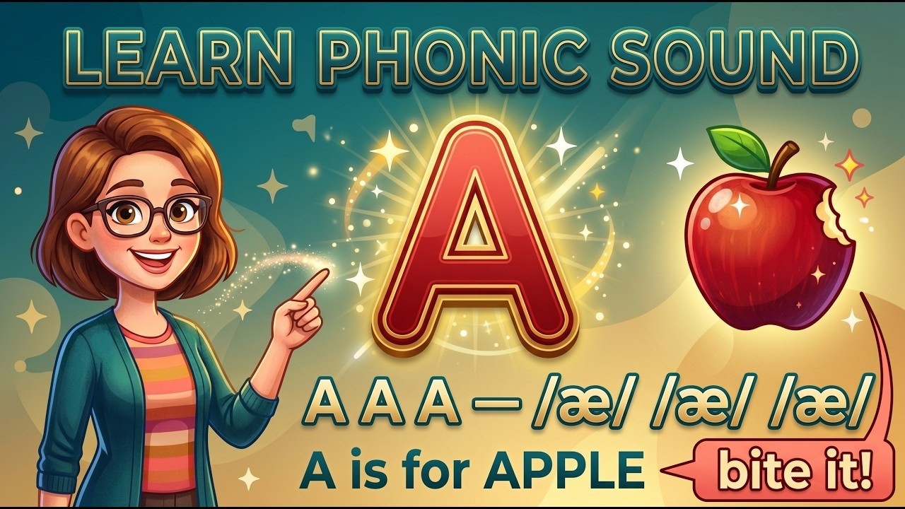 ABC Phonics Chant for Children | Learn A to Z Letter Sounds with ...