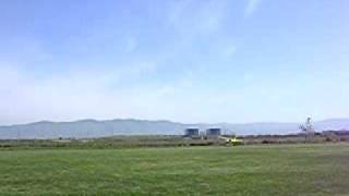 Landing Multiplex Mentor with Skis