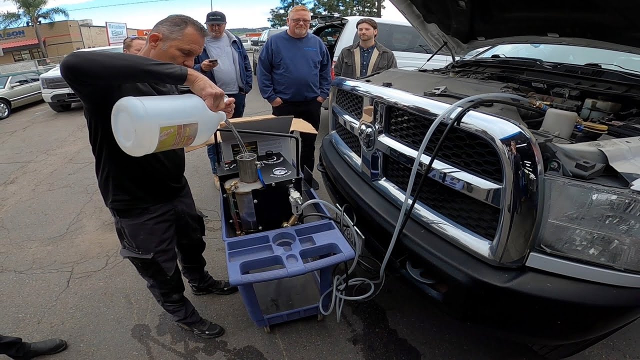 Cleaning EGR and Turbo on 2015 Dodge 6.7L Cummins diesel engine with 164,245 Miles.