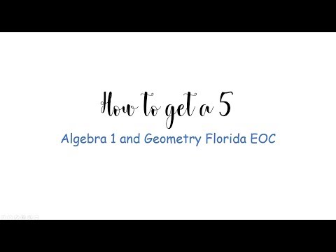 Come ottenere un 5 Algebra e Geometria 1 EOC