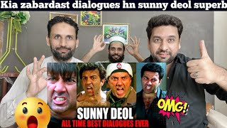 Sunny Deol All Time Best Dialogues Ever | Happy Birthday Sunny Deol PAKISTANI REACTION