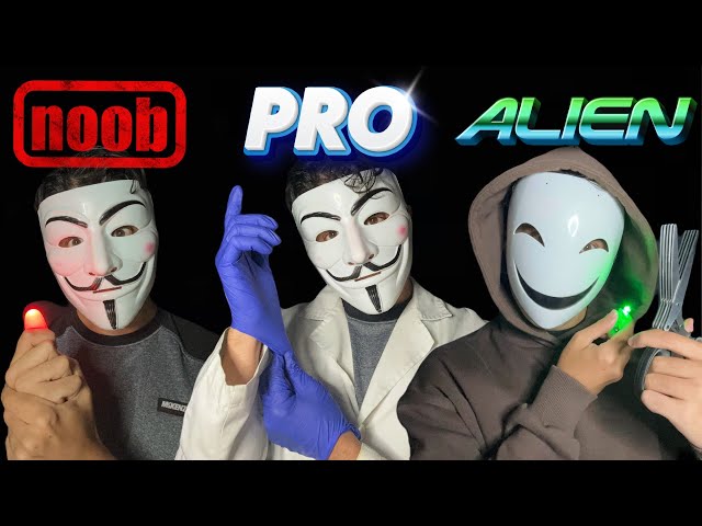 ASMR - NOOB vs PRO vs ALIEN