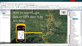 How to import .gpx data data in ArcGis/GPS data add on arc Map.