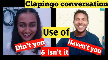 New English Videos | Clapingo Conversation with Tutor Jheel.