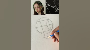 Loomis method drawing // simple trick face drawing #drawing #art #sketch #viral #loomismethod