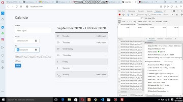 Laravel + Vue - Calendar Events