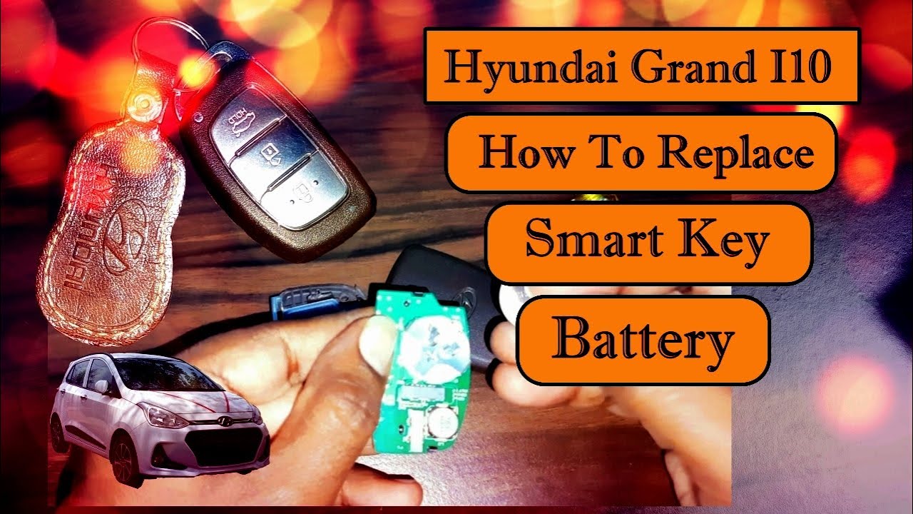 Grand I10 | How To Replace Smart Key Battery - YouTube