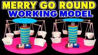 merry go round working model(carnival ride) for school science project exhibition | DIY pandit