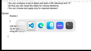 Lec 30 Sept 29 || Selectors in CSS