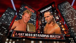 Chris Jericho vs Shawn Michaels Last Man Standing RAW 11/10/2008 Highlights 