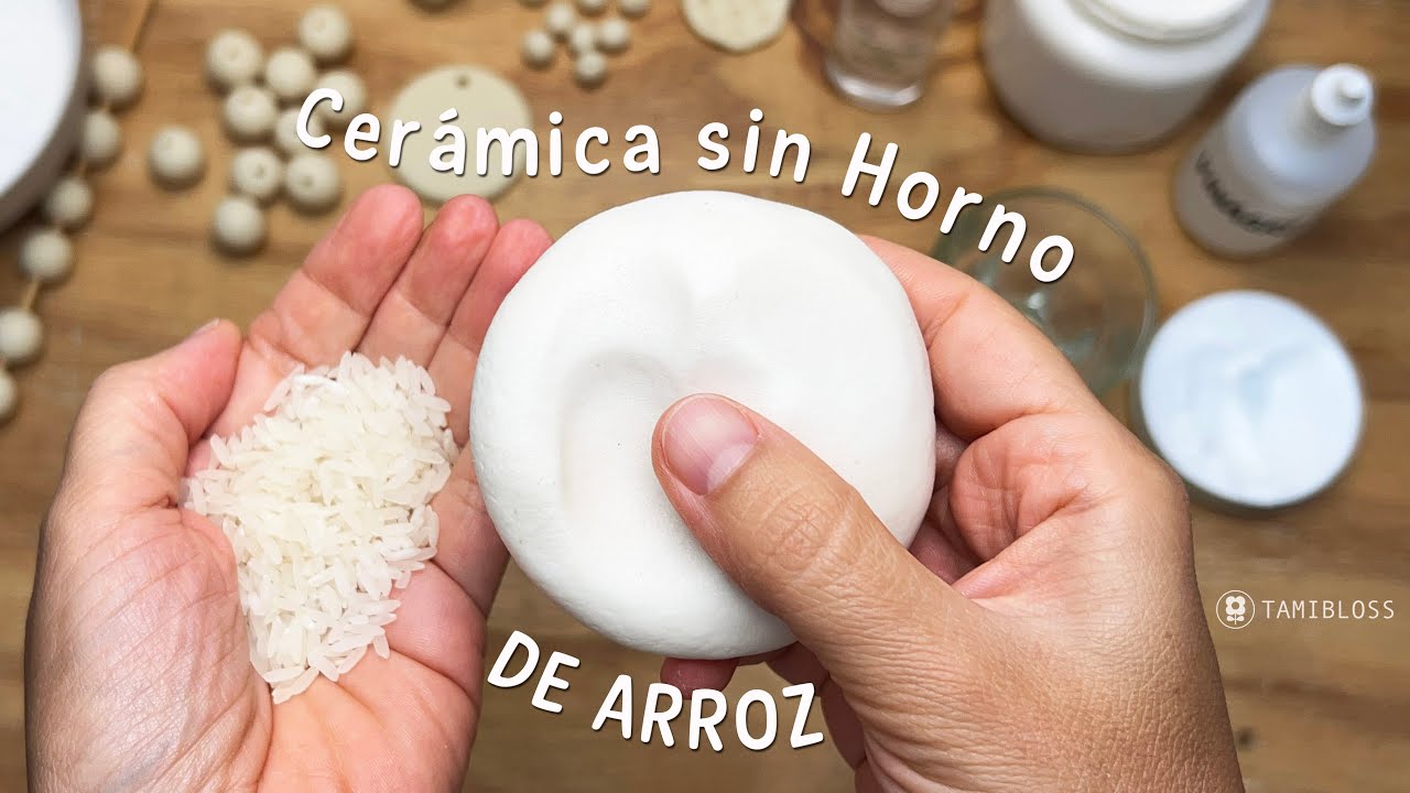 🥣 ✅ RECETA Ceramica sin horno de ARROZ / Rice clay recipe