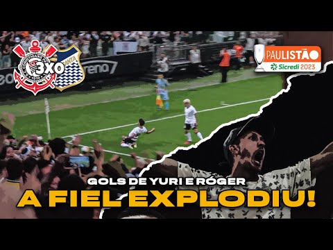 YURI ALBERTO e RÓGER GUEDES levaram a FIEL TORCIDA à LOUCURA! • Corinthians 3x0 Água Santa • #Gols