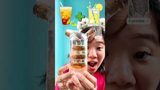 ASMR MINUM AIR LEMONTEA ‼️🍃🍋🐸🥚 #mukbang #asmr #shorts #foodshorts #fyp #challenge #drink