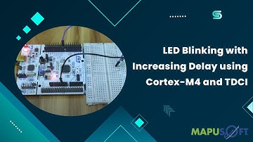 LED Blinking with Increasing Delay using Cortex-M4 and TDCI