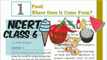 Class 6 Science Chapter1 Food:Where does it come from? Explanation Video