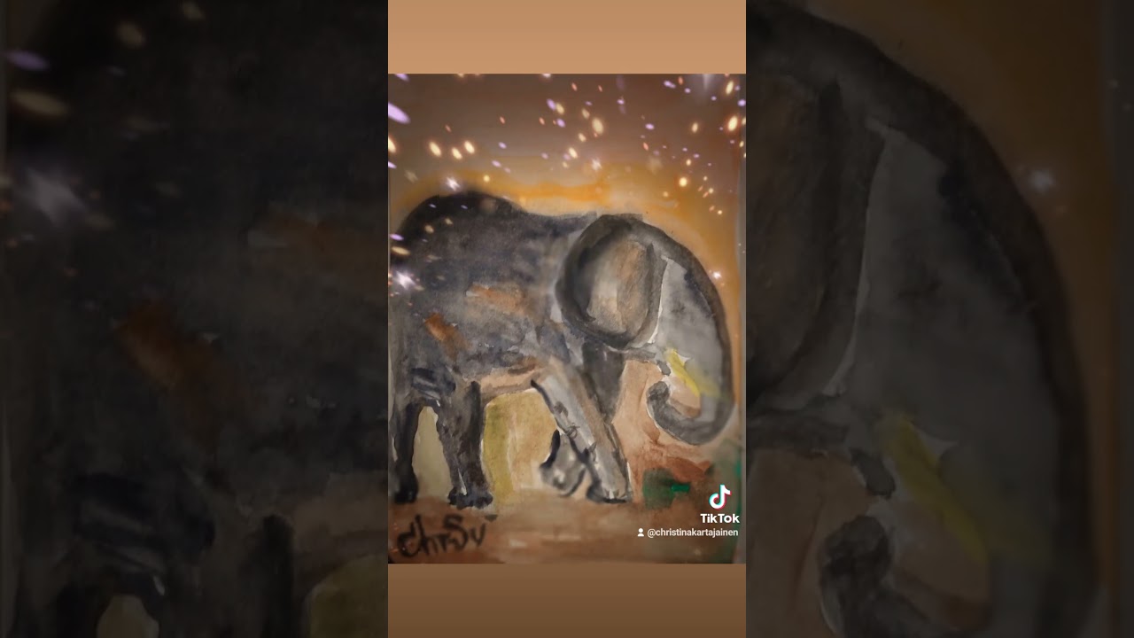 African Elephant 🐘 Abstract 🎨 by Christina Svensson ©❤️