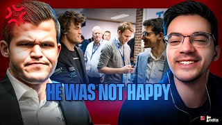 The famous handshake ft. Magnus Carlsen and Anish Giri