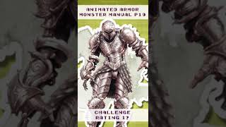 Exposed D&D 5e Animated Armor Challenge Rating #Shorts