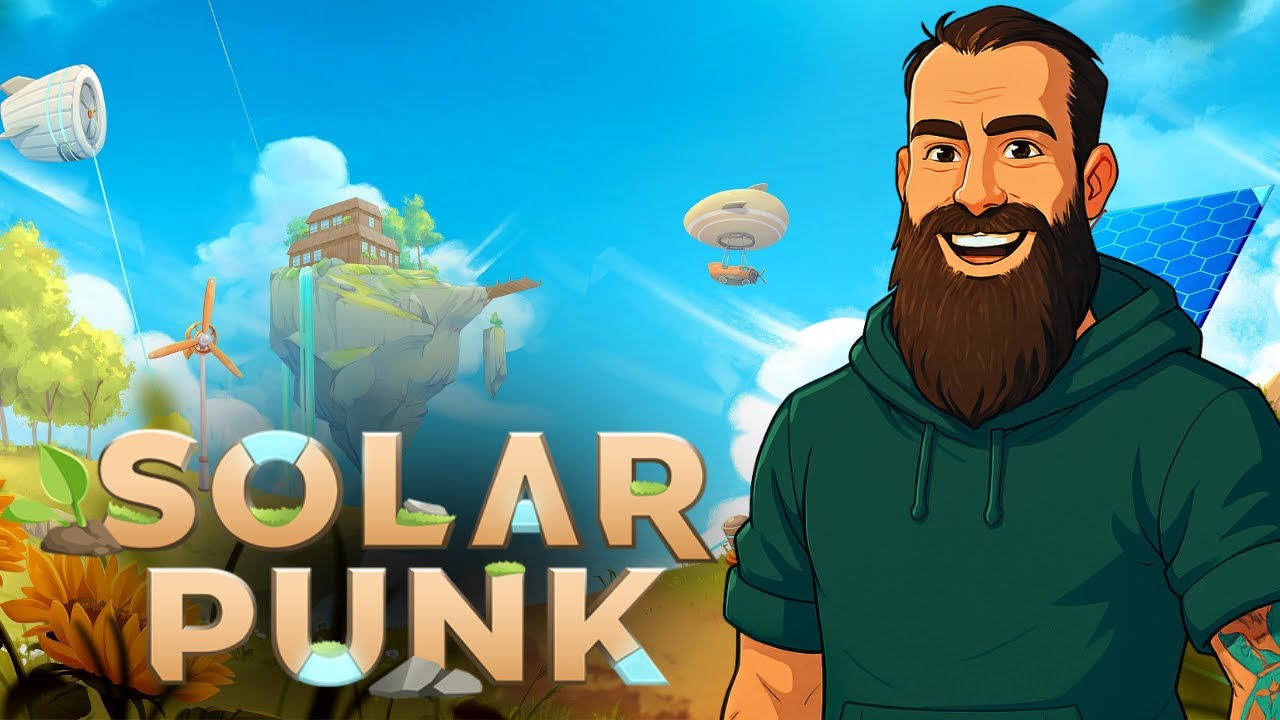 SOLARPUNK: DEMO GAMEPLAY (Sobrevivência, Construção e Aeronaves! 🚀🌳🛠️) - ILHAS FLUTUANTES!