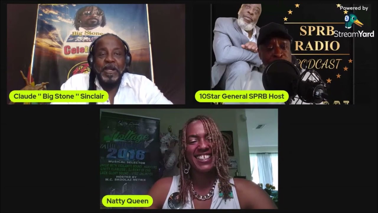 JOHN HOLT'S DAUGHTER NATTY QUEEN CHATS WITH BIG STONE & 10 STAR GENERAL