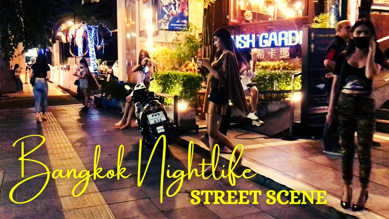 BANGKOK NIGHTLIFE THERMAE CAFE NANA SUKHUMVIT SOI 11 NIGHT WALKING TOUR | THAILAND STREET SCENE