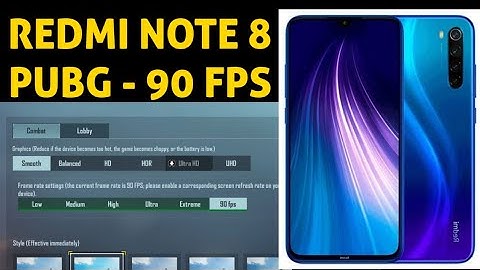 Redmi Note 8 - 90 FPS PUBG/BGMI TEST High Graphics GAMEPLAY 2021