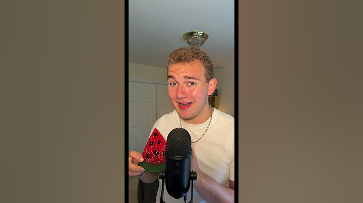 Asmr real vs fake watermelon