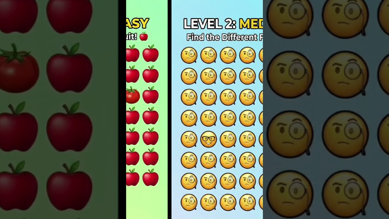 99% Fail Level 3! 🚫 Find the Odd One Out 👁️