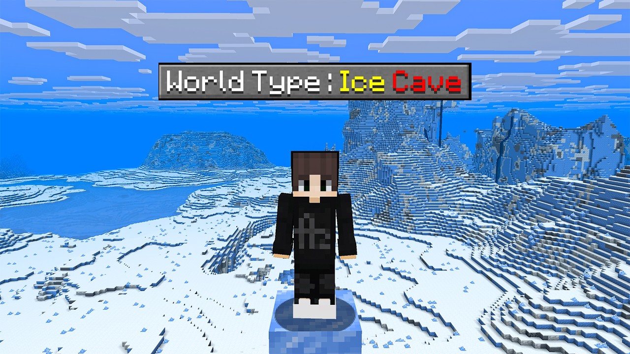 Can you beat Minecraft in Ice Cave Biome ONLY World