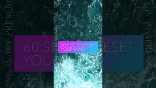 60 seconds to reset your mind
60 seconds to reset your mind 60 seconds to reset your mind